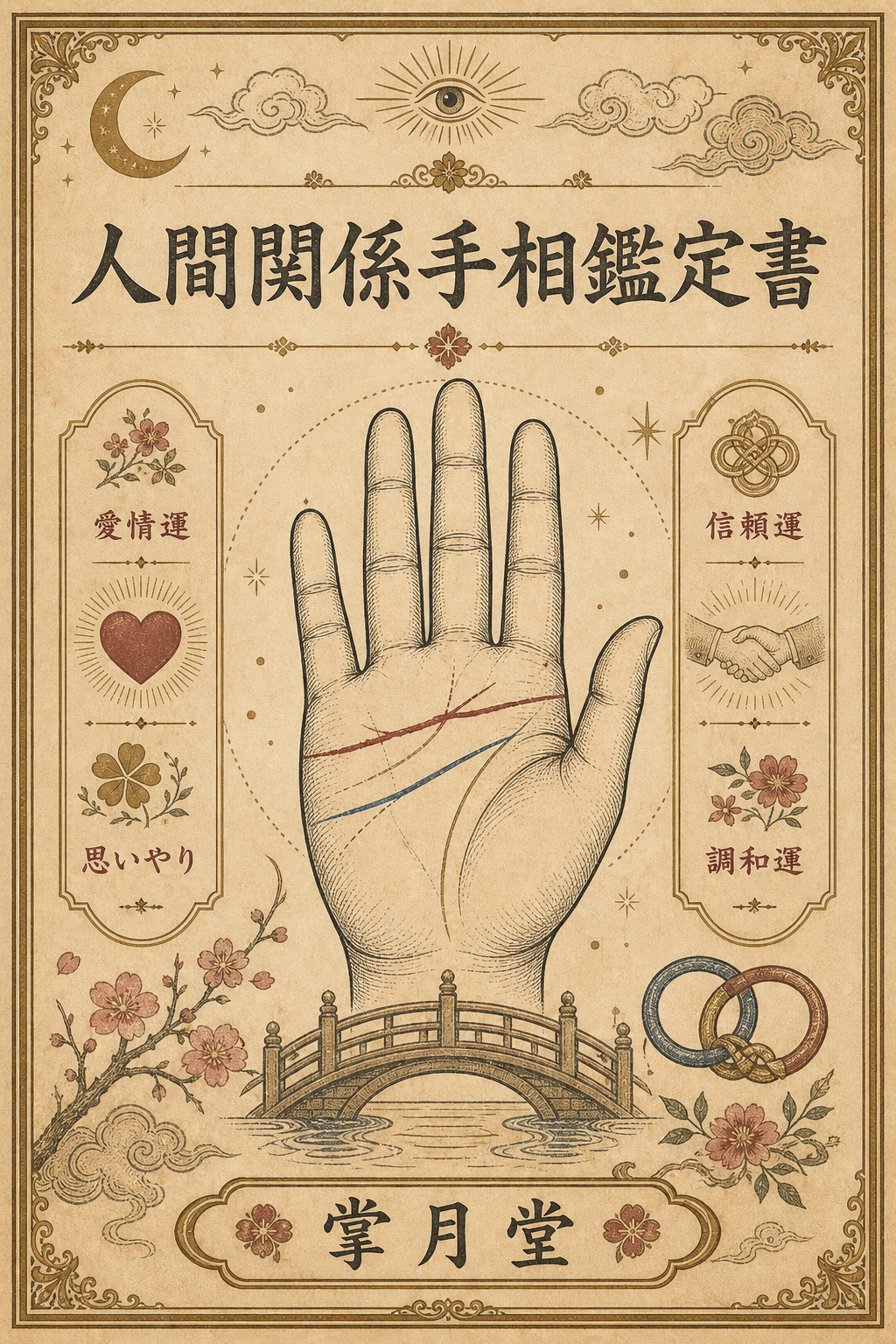 人間関係手相鑑定書のサンプル