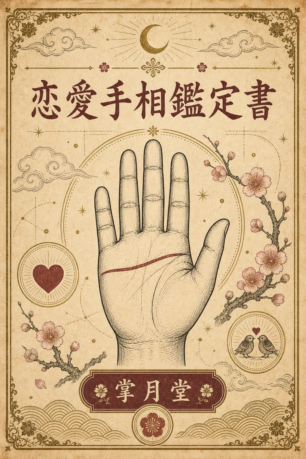 恋愛手相鑑定書のサンプル